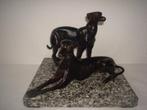 2 prachtige Bronzen Windhonden (Wipid,Galgo,Grehound), Ophalen