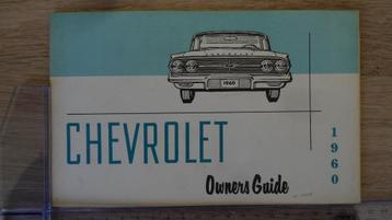 1960 Chevrolet. First print original Owner's Guide. beschikbaar voor biedingen