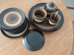 Retro gebak servies aardewerk, Ophalen of Verzenden, Zo goed als nieuw, Aardewerk, Overige stijlen