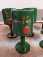 6 dom cafe benedictine glazen, Ophalen of Verzenden
