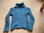 Z.g.a.n. Blauw grijze trui met col maat 38 wol, acryl mix, Maat 38/40 (M), Blauw, Ophalen of Verzenden, Zo goed als nieuw