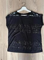 Zwart t-shirt Ichi maat S, Zwart, Ophalen of Verzenden, Korte mouw, Maat 36 (S)