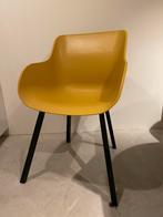 6x gele kuipstoel met zwart onderstel, Huis en Inrichting, Ophalen, Zo goed als nieuw, Zwart, Vijf, Zes of meer stoelen