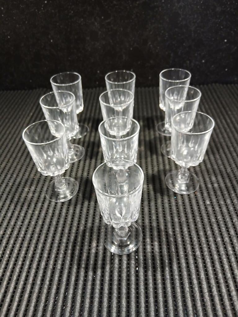10 borrelglaasjes., Verzamelen, Glas en Borrelglaasjes, Ophalen of Verzenden, Zo goed als nieuw, Borrel- of Shotglas