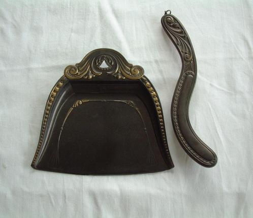 koperen antieke art nouveau tafelschuier stoffer en blik, Antiek en Kunst, Antiek | Koper en Brons, Koper, Ophalen of Verzenden