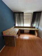 Hoekbureau steigerhout, Huis en Inrichting, Bureaus, Ophalen, Gebruikt, Bureau