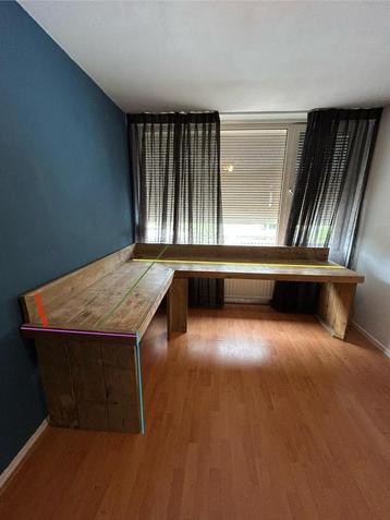 Hoekbureau steigerhout