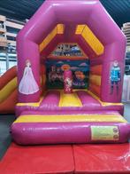 Prinsessen springkussen met glijbaantje overdekt.

Prijs 155, Ophalen of Verzenden, Zo goed als nieuw, Overige