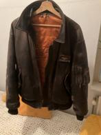 leren pilotenjack, Ophalen of Verzenden, Gedragen, Maat 48/50 (M), Bruin