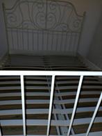 2 persoons bed 160 cm, Huis en Inrichting, Slaapkamer | Bedden, Wit, Tweepersoons, 200 cm, Metaal