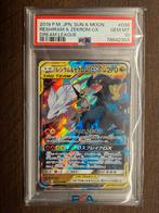 Reshiram & Zekrom GX 036/049 PSA 10- Dream League, Ophalen of Verzenden, Zo goed als nieuw, Losse kaart, Foil