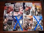 8x Shingeki no kyojin - Attack on titan, Boeken, Eén comic, Ophalen of Verzenden, Zo goed als nieuw, Japan (Manga)