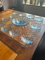 Mooie Vintage gebakset van glas, Ophalen, Gebruikt, Overige stijlen, Glas