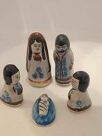 Vintage Mexicaanse Kerststal Handgeschilderd Aardewerk, Antiek en Kunst, Ophalen of Verzenden
