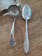 Zilver gekeurd Jus lepel en diner lepel., Antiek en Kunst, Antiek | Goud en Zilver, Ophalen of Verzenden, Zilver