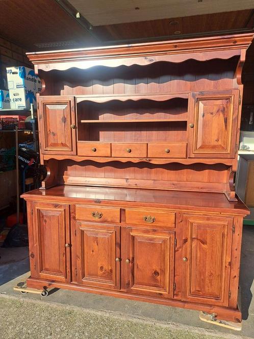 Grenen buffetkast 2 delig, Huis en Inrichting, Kasten | Buffetkasten, Zo goed als nieuw, 150 tot 200 cm, 150 tot 200 cm, 25 tot 50 cm