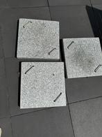 3x Granieten parasolvoet tegels 25kg, Ophalen, Zo goed als nieuw, Minder dan 1 meter, Parasolvoet