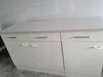 TE koop keukenkastjes.1.50, Huis en Inrichting, Keuken | Keukenelementen, Ophalen, Gebruikt, 100 tot 150 cm, Wit