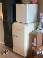 Smeg koelkast creme, Witgoed en Apparatuur, Koelkasten en IJskasten, 150 tot 200 liter, Zonder vriesvak, Zo goed als nieuw, 45 tot 60 cm