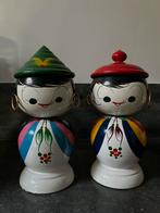 Set vintage bruidspoppen Kokeshi Wobbler Bobblehead, Verzamelen, Ophalen of Verzenden