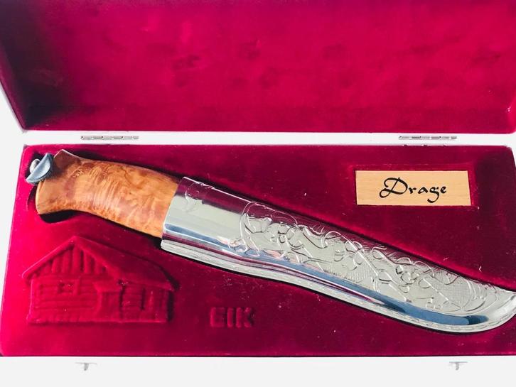 100 Year versie Brusletto EIK Norway Burl wood Oak hunting, Caravans en Kamperen, Kampeergereedschap, Zo goed als nieuw, Verzenden