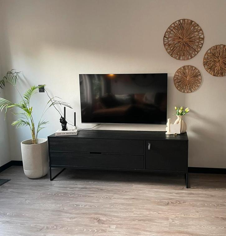 WOOOD Silas Tv-meubel B 180 cm, Huis en Inrichting, Kasten | Televisiemeubels, Zo goed als nieuw, Minder dan 100 cm, 150 tot 200 cm