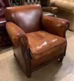 Prachtige Muylaert Schaapslederen Fauteuil Bruin., Huis en Inrichting, Fauteuils, Muylaert, Gebruikt, Ophalen of Verzenden, 75 tot 100 cm