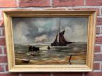 TJALK OP DE ZUIDERZEE, Antiek en Kunst, Kunst | Schilderijen | Klassiek, Ophalen of Verzenden