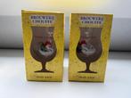 2 Shouffe bierglazen, nieuw in verpakking. 33 cl., Ophalen of Verzenden, Nieuw, Glas of Glazen, Overige merken