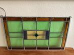 Antieke glas-in-lood ramen - 2 stuks, Ophalen, Gebruikt, Minder dan 80 cm, Glas in lood