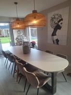 6 Bronx 71 Eetkamerstoelen, Gebruikt, Bruin, Ophalen of Verzenden, Stof