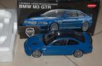 BLACK FRIDAY !! 1:18 BMW M3 E46 GTR blue Kyosho diecast WRH, Verzenden, Zo goed als nieuw, Auto, Kyosho