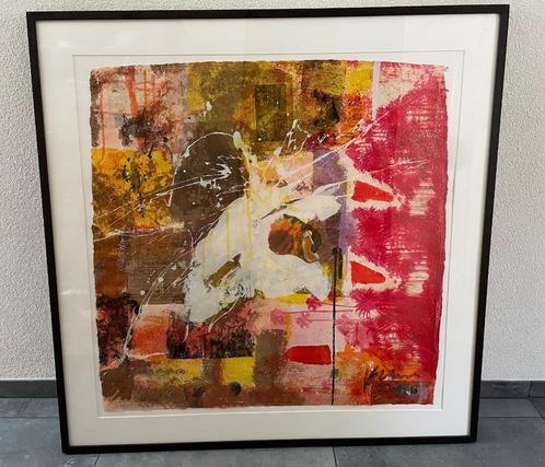 Bram Reijnders - Zeefdruk Nr. 14 - NrJourney to the center -, Antiek en Kunst, Kunst | Litho's en Zeefdrukken, Verzenden
