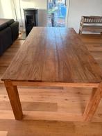 Teakhouten eettafel met 6 stoelen, Huis en Inrichting, Ophalen, Teakhout, 200 cm of meer, 50 tot 100 cm