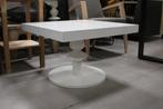 Aparte eettafel + salontafel hout wit met sierlijke poten !, 200 cm of meer, 50 tot 100 cm, Gebruikt, Rechthoekig