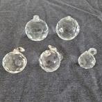 5 grote pegels diamant ballen bollen onderdelen kroonluchter, Ophalen of Verzenden, Zo goed als nieuw