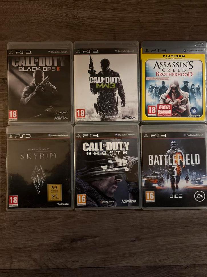 PS3 Games - Call of Duty, Skyrim, Battlefield, Spelcomputers en Games, Games | Pc, Gebruikt, Shooter, 1 speler, Vanaf 16 jaar