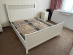 2-persoons bed, Huis en Inrichting, Slaapkamer | Bedden, Ophalen, Gebruikt, Wit, Tweepersoons