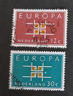 nvph 800 - 801 gestempeld Europa-Cept 1963, Postzegels en Munten, Postzegels | Nederland, Verzenden, Na 1940, Gestempeld