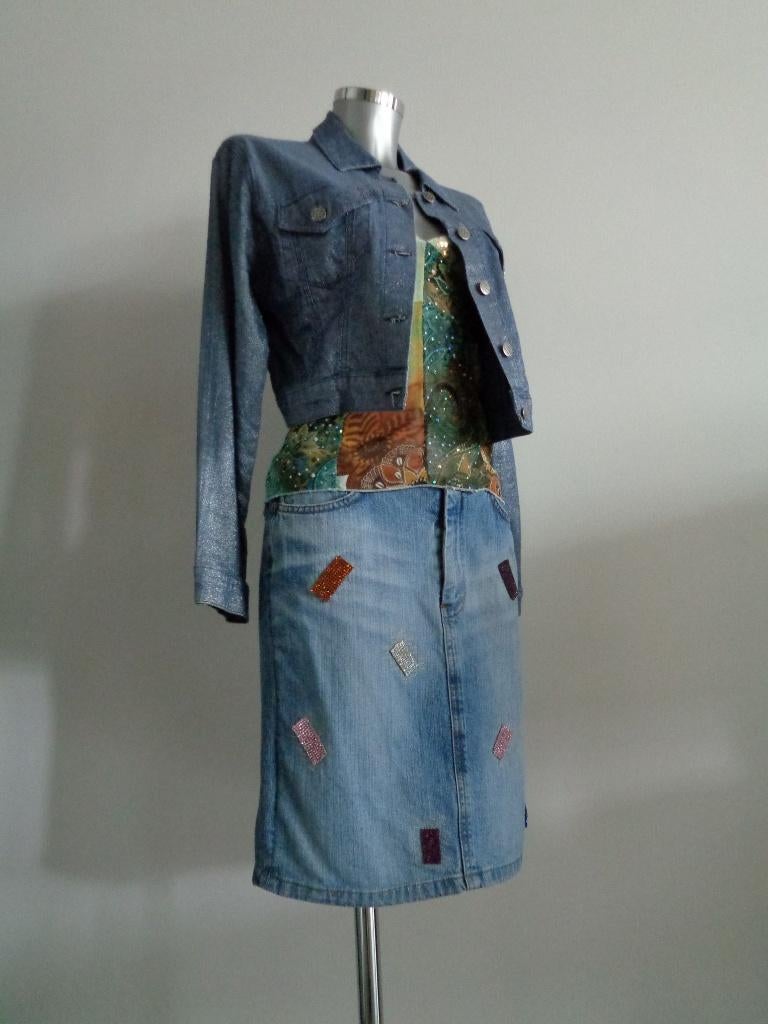 Miss E-mail set, rok en jasje, maat small, nieuw, Kostuum of Pak, Nieuw, Maat 36 (S), Verzenden