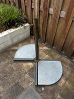 Parasol kruisvoet met tegels / zweefvoet, Tuin en Terras, Ophalen, Zo goed als nieuw, Parasolvoet