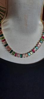 Vintage ketting/collier/choker met Swarovski kristal, Ophalen of Verzenden, Zo goed als nieuw, Overige materialen, Met kristal