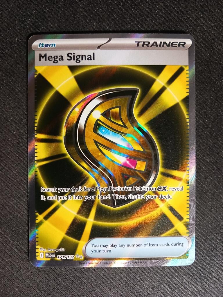 Pokemon Mega Signal 171/132 Mega Evolutions Full Art NM, Verzenden, Zo goed als nieuw, Losse kaart, Foil