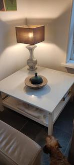 Ikea Witte vierkante salontafel, Ophalen, Overige materialen, Gebruikt, 50 tot 100 cm