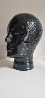 vintage glazen hoofd/retro koptelefoon houder, Ophalen