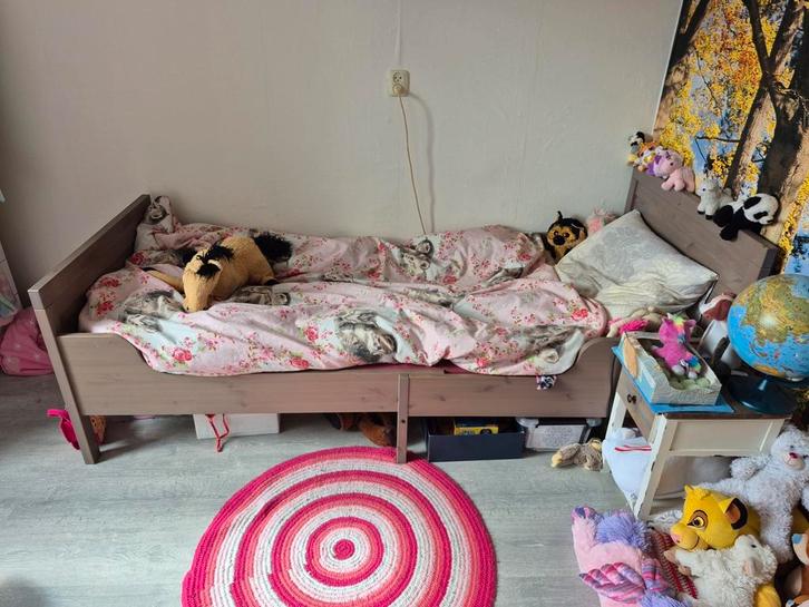 Ikea meegroeibed inclusief matras en lattenbodem, Kinderen en Baby's, Kinderkamer | Bedden, Nieuw, 180 cm of meer, 70 tot 85 cm