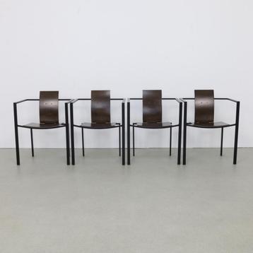 4x Postmodern Dining Chair by KFF, 80s