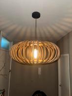 Houten lamp, Huis en Inrichting, Lampen | Hanglampen, Ophalen, Zo goed als nieuw, Minder dan 50 cm