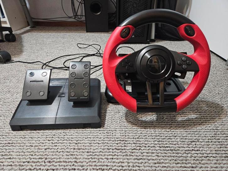 Speedlink TRAILBLAZER - Race Stuur + Pedalen - Universeel, Computers en Software, Joysticks, Zo goed als nieuw, Ophalen of Verzenden
