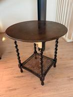 Antiek notenhouten tafeltje, doorsnee 60cm, Antiek en Kunst, Antiek | Meubels | Tafels, Ophalen